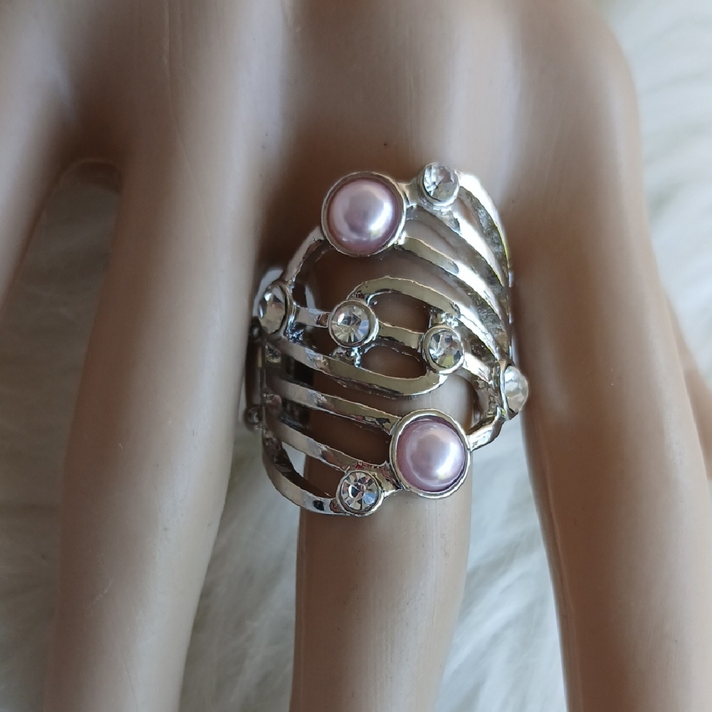 Paparazzi Silver and Pink Vintage Rings